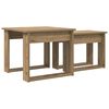 vidaXL Ensemble de tables basses 2 pcs Ch&ecirc;ne artisanal