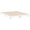 vidaXL Cadre de lit sans matelas blanc 140x200 cm bois d'ing&eacute;nierie