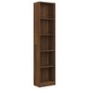vidaXL Bibliothèque 5 niveaux Chêne marron 40x24x175cm Bois ingénierie