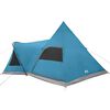 vidaXL Tente tipi avec toit avec stockage Bleu 545 x 450 x 295 cm