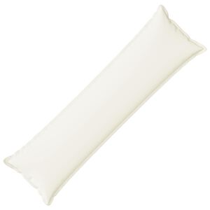 vidaXL Housse de coussin HOUTEN Blanc 40 x 145 cm Lin synth&eacute;tique