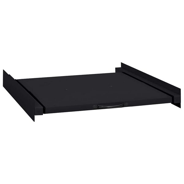 vidaXL &Eacute;tag&egrave;re interm&eacute;diaire pour machine &agrave; laver Noir 60 x 60 x 8 cm