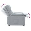 vidaXL Fauteuil inclinable Gris clair Tissu