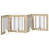 vidaXL Porte de chien pliable avec supports 4 pc Ch&ecirc;ne Sonoma 321 cm