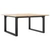 vidaXL Table basse cadre en O 90x90x45 cm bois de pin massif et acier