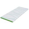 vidaXL Coussins de Matelas Blanc et vert 70 x 200 cm