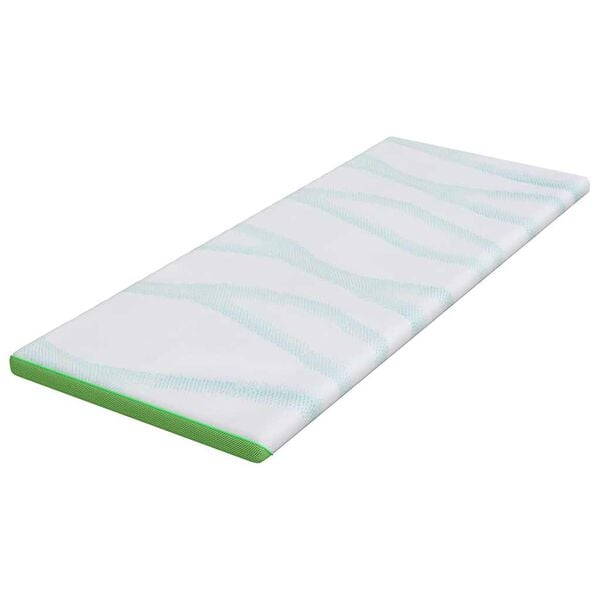 vidaXL Coussins de Matelas Blanc et vert 70 x 200 cm