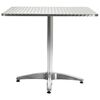 vidaXL Table de jardin Argent&eacute; 80x80x70 cm Aluminium