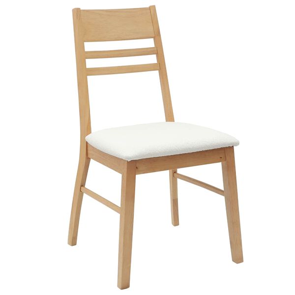 vidaXL Chaises de salle &agrave; manger 2 pcs Naturel 43 x 54 x 89 cm