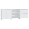 vidaXL Buffets 3 pcs Blanc Bois d'ing&eacute;nierie