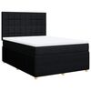 vidaXL Sommier &agrave; lattes de lit avec matelas Noir 160x200 cm Tissu