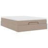 vidaXL Cadre de lit ottoman et matelas cappuccino 140x200cm similicuir