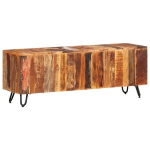 vidaXL Meuble TV 110x30x40 cm Bois massif de r&eacute;cup&eacute;ration