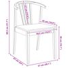 vidaXL Chaise de salle &agrave; manger 2 pcs Naturel
