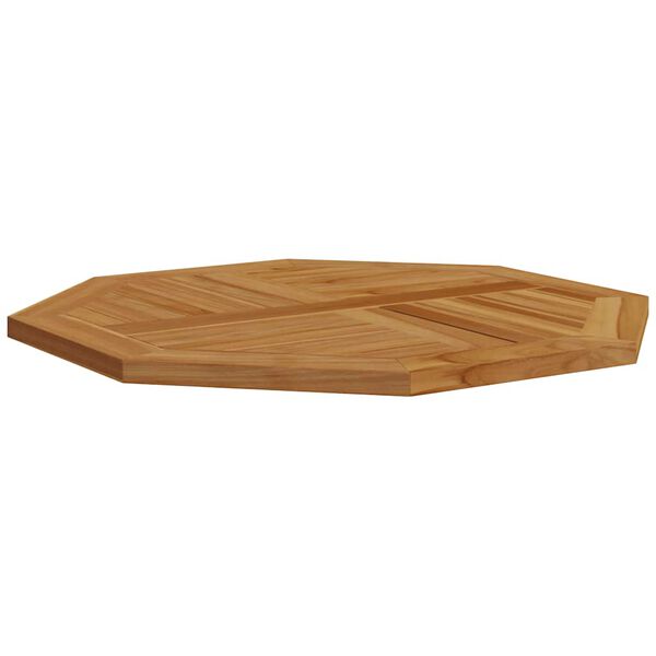 vidaXL Dessus de table 80x80x2,5 cm octogonal bois de teck massif