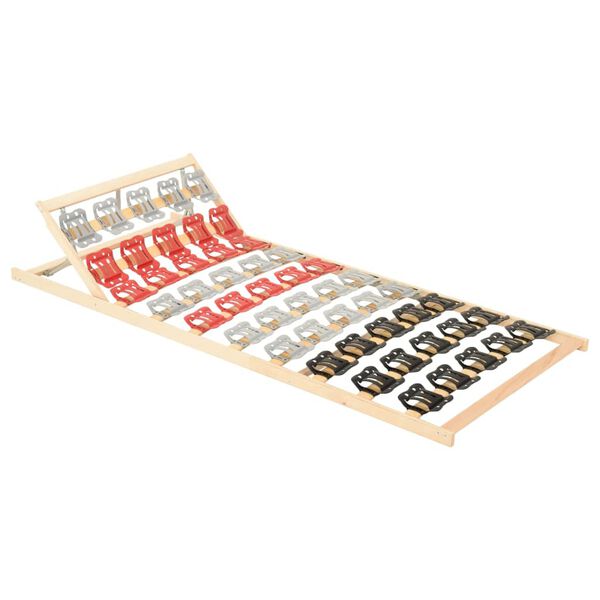 vidaXL Cadre de lit 12 lattes t&ecirc;te de lit r&eacute;glable 90x200 cm