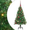 vidaXL Sapin de No&euml;l artificiel Vert 120 cm PVC, Acier et Plastique