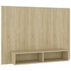 vidaXL Meuble TV mural Ch&ecirc;ne Sonoma 120x23,5x90 cm Bois d&rsquo;ing&eacute;nierie