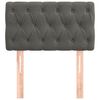 vidaXL Tête de lit Gris foncé 80x7x78/88 cm Velours