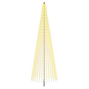 vidaXL Arbre de No&euml;l LED 485 cm 1632 LED Blanc chaud Fer Noir
