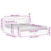 vidaXL Lit Viana avec matelas gris 160x200 cm similicuir