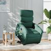 vidaXL Fauteuil inclinable de massage &eacute;lectrique Vert fonc&eacute; Tissu