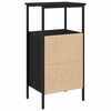 vidaXL Cabinet de chevet Chêne noir 41 x 31 x 80 cm Bois d'ingénierie