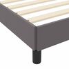 vidaXL Cadre de lit avec matelas Gris 120 x 200 cm tissu