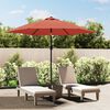 vidaXL Parasol de jardin avec m&acirc;t en m&eacute;tal terre cuite 300 cm