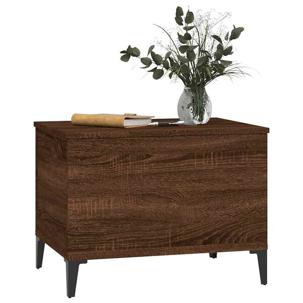 vidaXL Table basse Chêne marron 60x44,5x45 cm Bois d'ingénierie