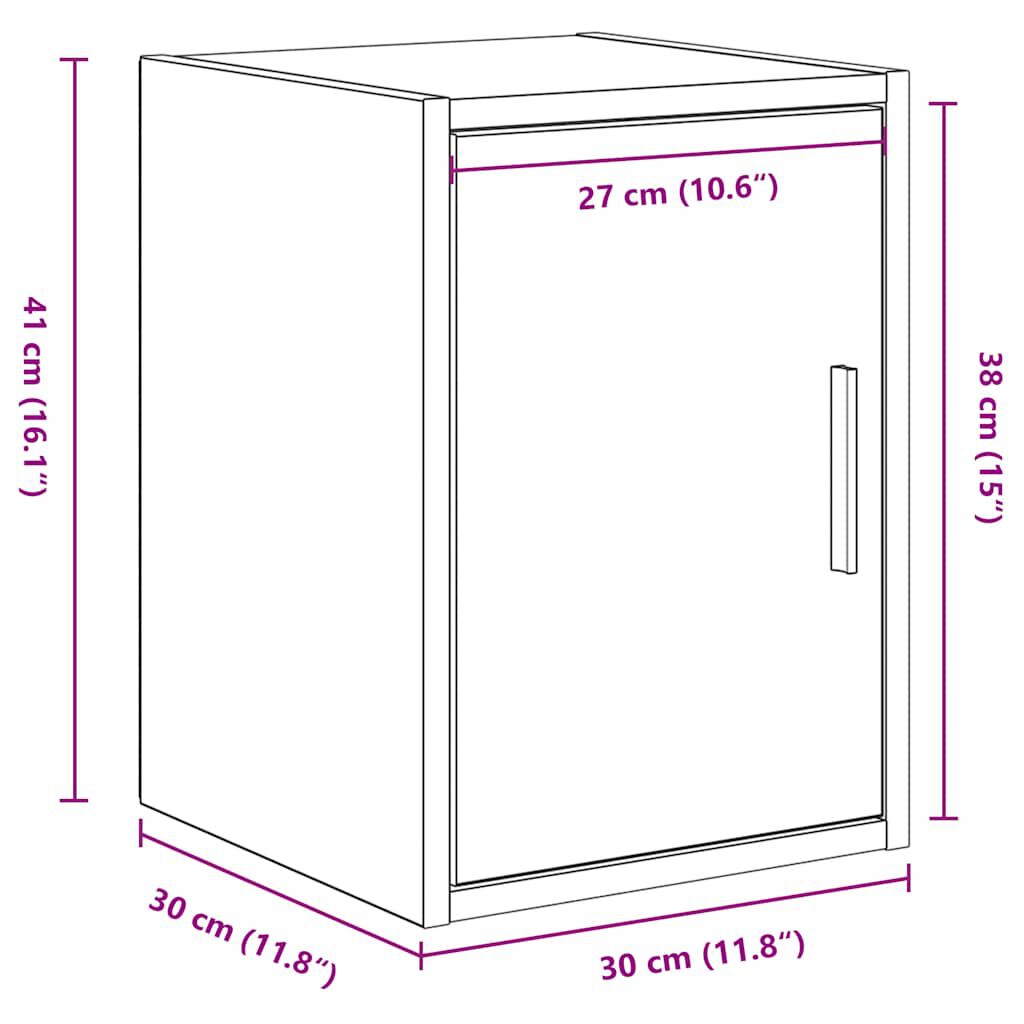 vidaXL Armoire murale de garage sonoma gris bois d'ingénierie