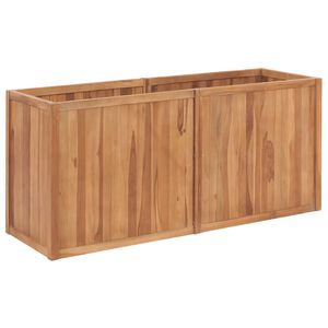 vidaXL Lit sur&eacute;lev&eacute; de jardin 150x50x70 cm Bois de teck solide