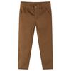 vidaXL Pantalons pour enfants cognac 116