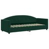 vidaXL Lit de jour avec gigogne et matelas vert fonc&eacute; 80x200cm velours