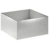 vidaXL Cache-pot de jardin Argent&eacute; 60 x 60 x 40 cm Acier inoxydable