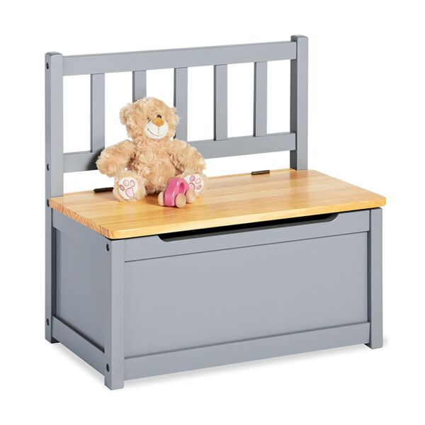 Pinolino Banc de rangement pour enfants Fenna Gris