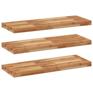 vidaXL &Eacute;tag&egrave;res flottantes 3 pcs 100x30x4 cm acacia massif &agrave; l'huile