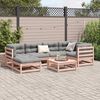 vidaXL Salon de jardin 7 pcs et coussins bois massif sapin de douglas