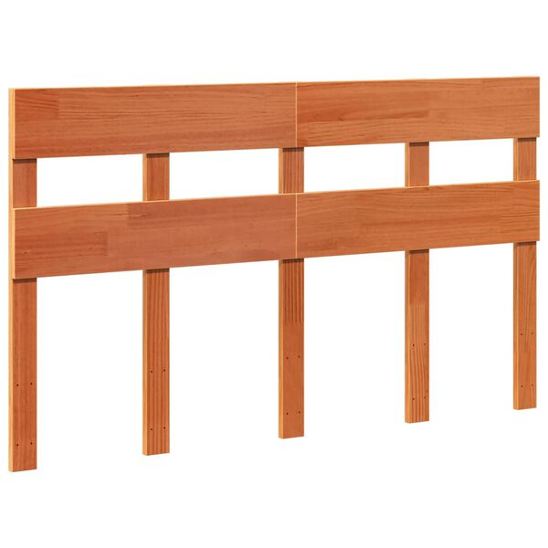 vidaXL Cadre de lit sans matelas cire marron 150x200cm bois pin massif