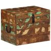 vidaXL Bo&icirc;tes de rangement Bois massif de r&eacute;cup&eacute;ration