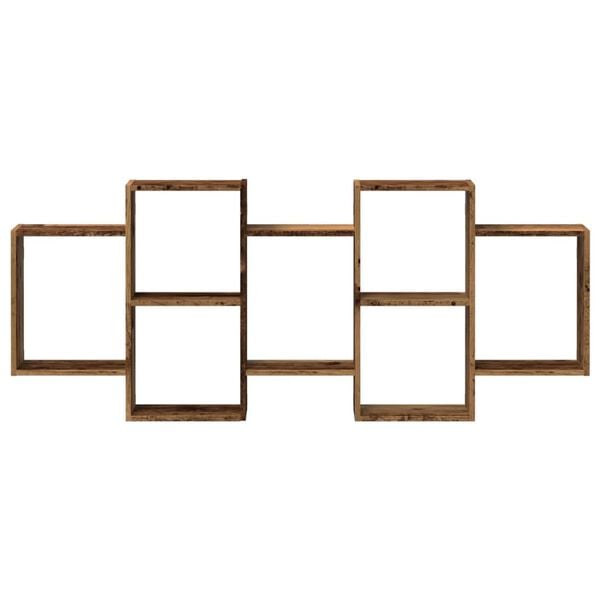 vidaXL Étagère murale vieux bois 159x18x65 cm bois d'ingénierie