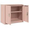 vidaXL Armoire de rangement Rose 80 x 40 x 70 cm Acier