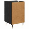 vidaXL Cabinet de chevet Ch&ecirc;ne noir 40 x 40 x 66 cm Bois d'ing&eacute;nierie