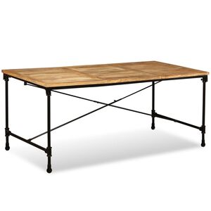 vidaXL Table à manger Bois de manguier massif 180 cm