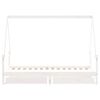 vidaXL Cadre de lit d'enfants tiroirs blanc 90x190 cm bois pin massif