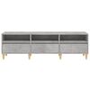 vidaXL Meuble TV gris b&eacute;ton 150x30x44,5 cm bois d'ing&eacute;nierie