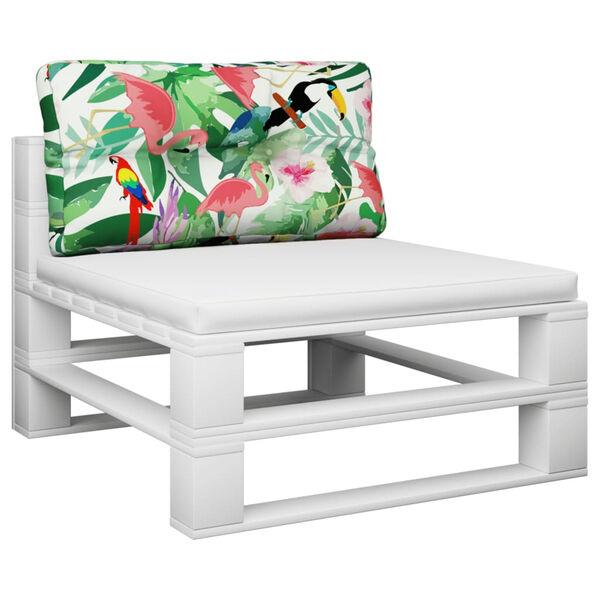 vidaXL Coussin de palette multicolore 80x40x12 cm tissu