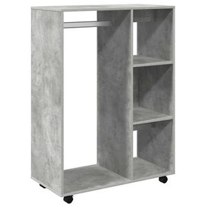 vidaXL Garde-robe Gris b&eacute;ton 80x40x110 cm Bois d&rsquo;ing&eacute;nierie