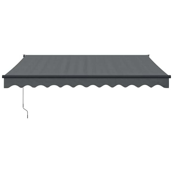 vidaXL Auvent r&eacute;tractable anthracite 3,5x2,5 m tissu et aluminium