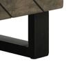 vidaXL Table basse noir 80x50x40 cm bois massif de manguier